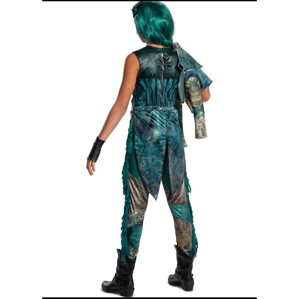 Disney Descendants 3 UMA Deluxe Halloween Costume Jumpsuit Child L (10-12) NEW